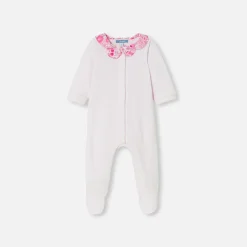 Baby girl velvet pajamas