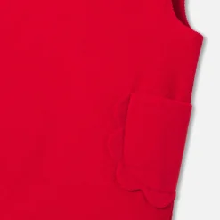 Baby girl velvet pinafore dress