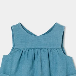 Baby girl velvet pinafore dress