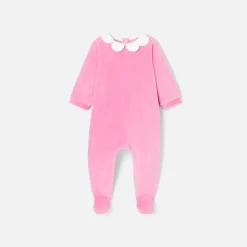 Baby girl velvet pyjamas