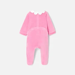 Baby girl velvet pyjamas