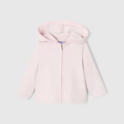 Baby girl zip-up sweatshirt