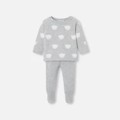 Baby jersey knit set