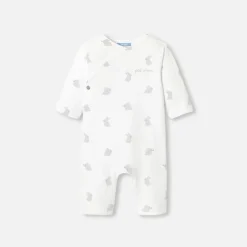 Baby jumpsuit in wadded jersey