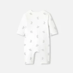 Baby jumpsuit in wadded jersey