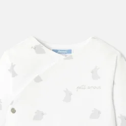 Baby jumpsuit in wadded jersey