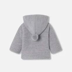 Baby knitted burnous jacket