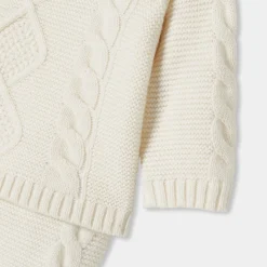 Baby set in cable knit