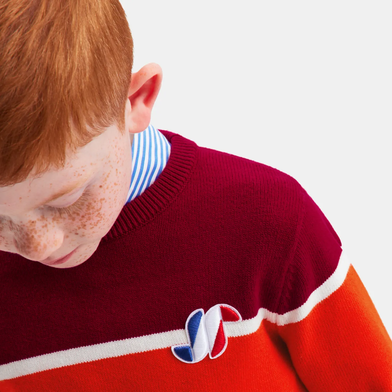 Boy color block sweater