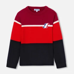 Boy color block sweater
