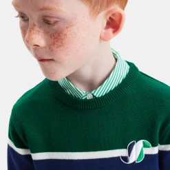 Boy color block sweater