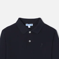 Boy long-sleeved polo