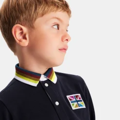 Boy long-sleeved polo