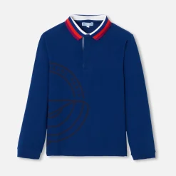 Boy long-sleeved polo