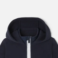 Boy microfleece zip-up sweatshirt