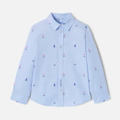Boy shirt with Parisian motifs