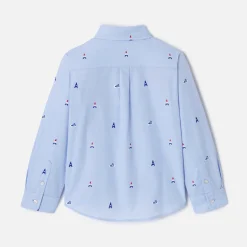 Boy shirt with Parisian motifs