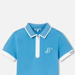 Boy short-sleeved polo