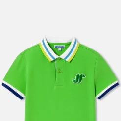 Boy short-sleeved polo