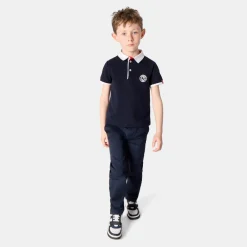 Boy short-sleeved polo shirt