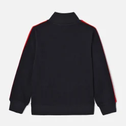 Boy stand-up collar cardigan