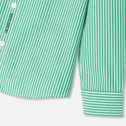 Boy striped poplin shirt