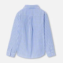 Boy striped shirt in poplin