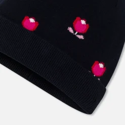 Girl beanie with microfleece lining