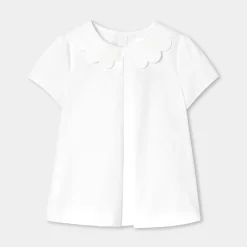 Girl blouse in poplin