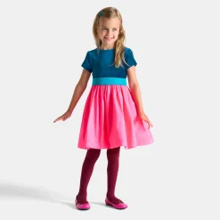 Girl color block dress