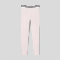 Girl cotton piqué leggings