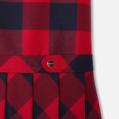 Girl flannel pinafore dress
