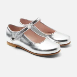 Girl glazed leather Mary Janes