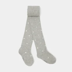 Girl Lurex polka dot tights