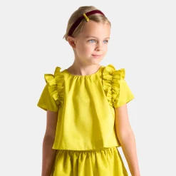 Girl taffeta top