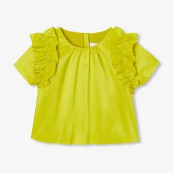 Girl taffeta top