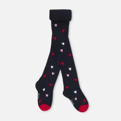 Girl tights with hearts