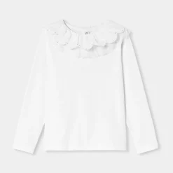 Girl T-shirt with a collar