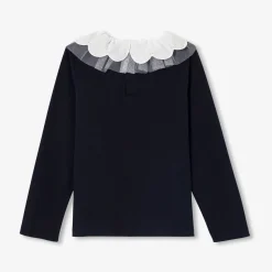 Girl T-shirt with a collar