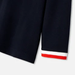 Long-sleeved baby boy polo shirt