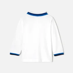 Long-sleeved baby boy polo shirt